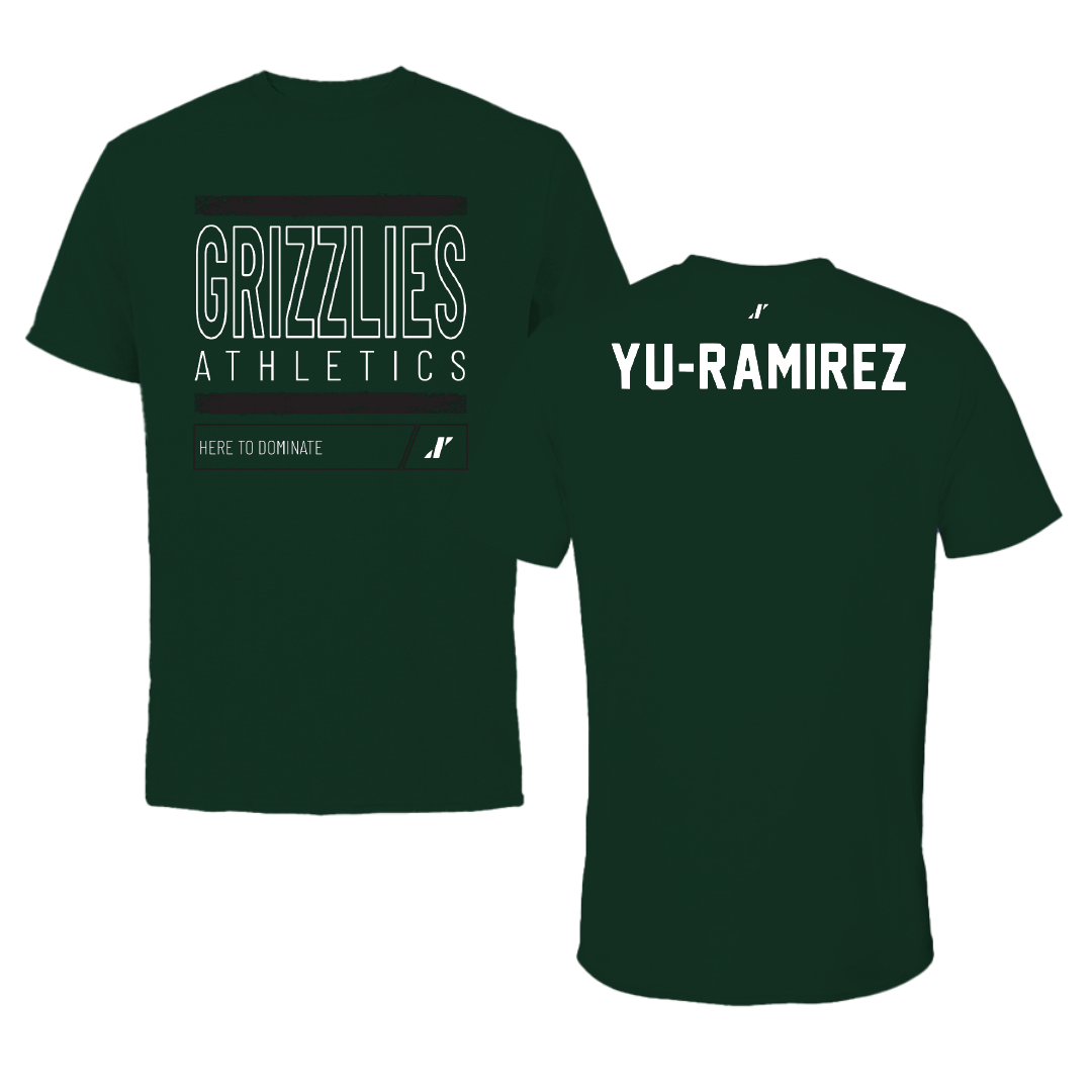 Adams State University Wrestling Forest Green Dominate Performance Tee - Amada Yu-Ramirez