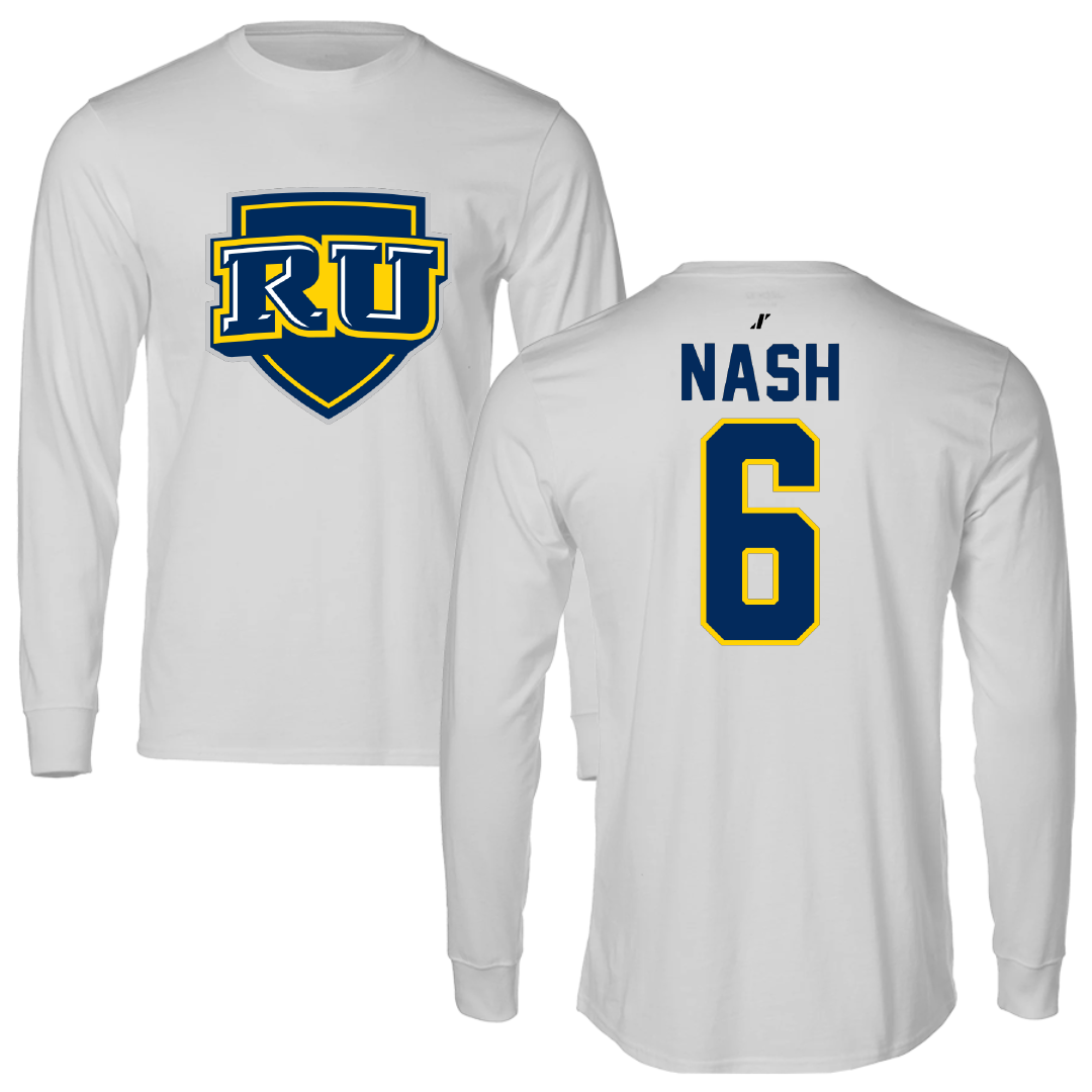 Regis University (Colorado) Soccer Light Gray Long Sleeve - #6 Stanley Nash