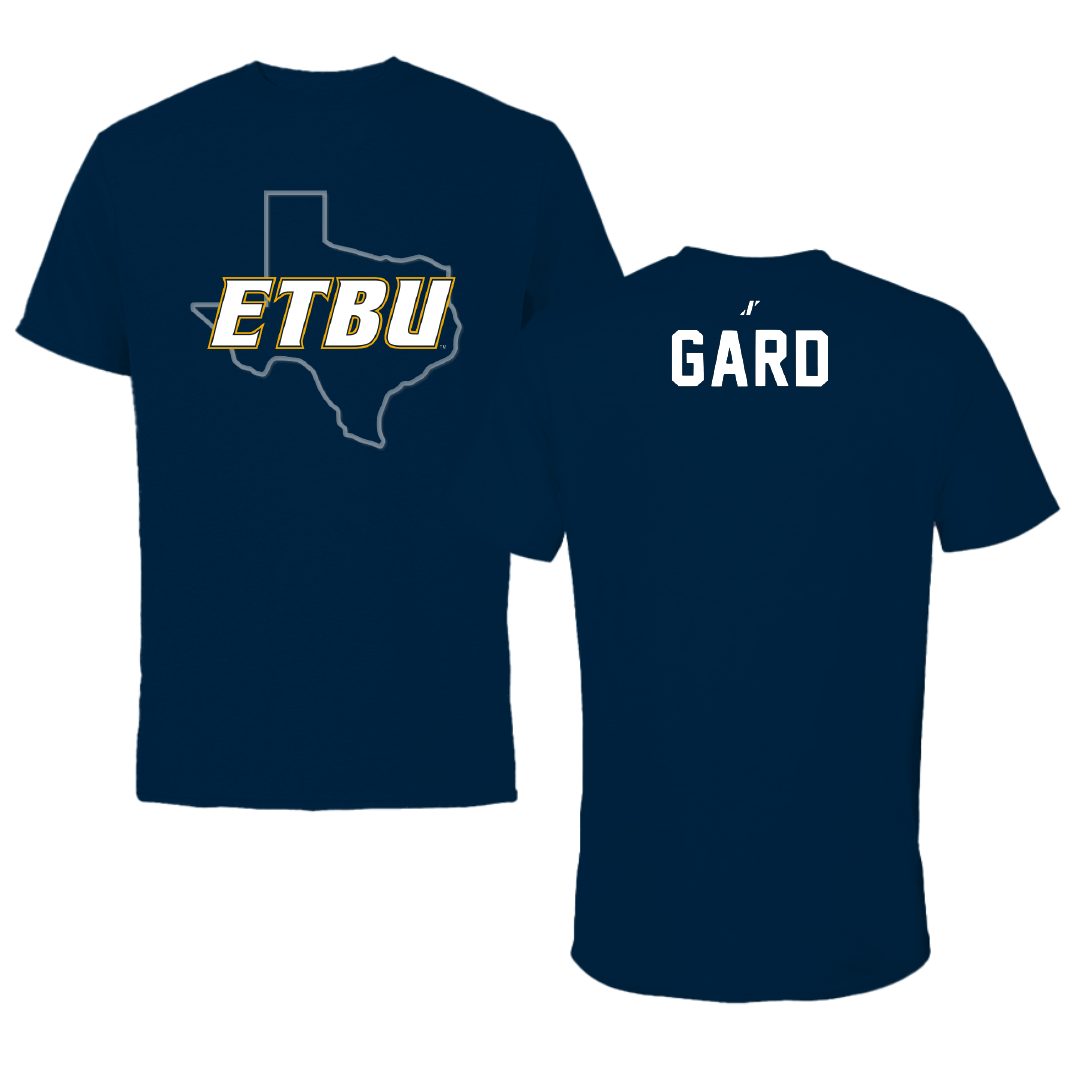 East Texas Baptist University Cheer Navy State Tee - Baylee Gard