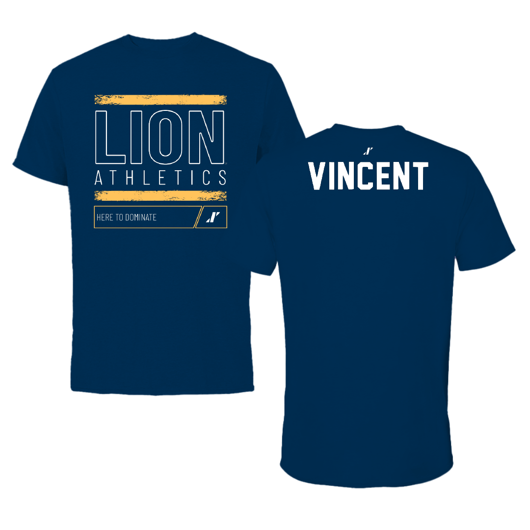 East Texas A&M University TF and XC Navy Dominate Tee - Justin Vincent