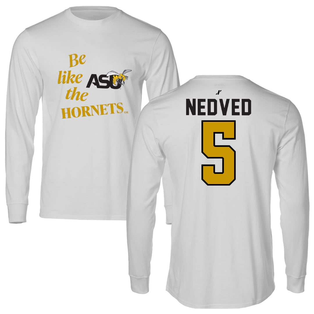 Alabama State University Soccer Light Gray Be Like Us Long Sleeve - #5 Katherine Nedved