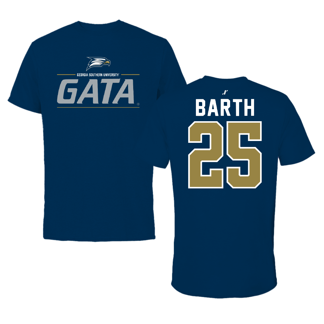 Georgia Southern University Volleyball Navy General Performance Tee - #25 Reagan Barth