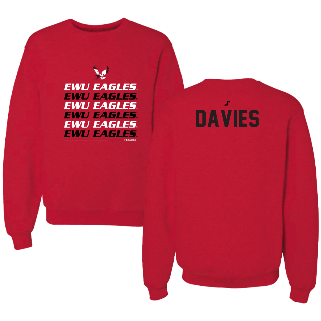 Eastern Washington University TF and XC Red General Crewneck - Rhiannon Davies