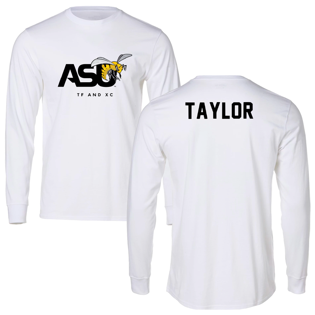 Alabama State University TF and XC White Long Sleeve - Wilnaya Taylor