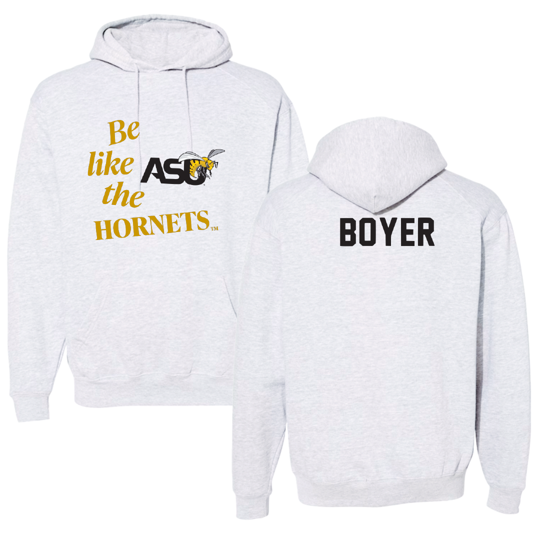 Alabama State University TF and XC Light Gray Be Like Us Hoodie - Alisha Boyer