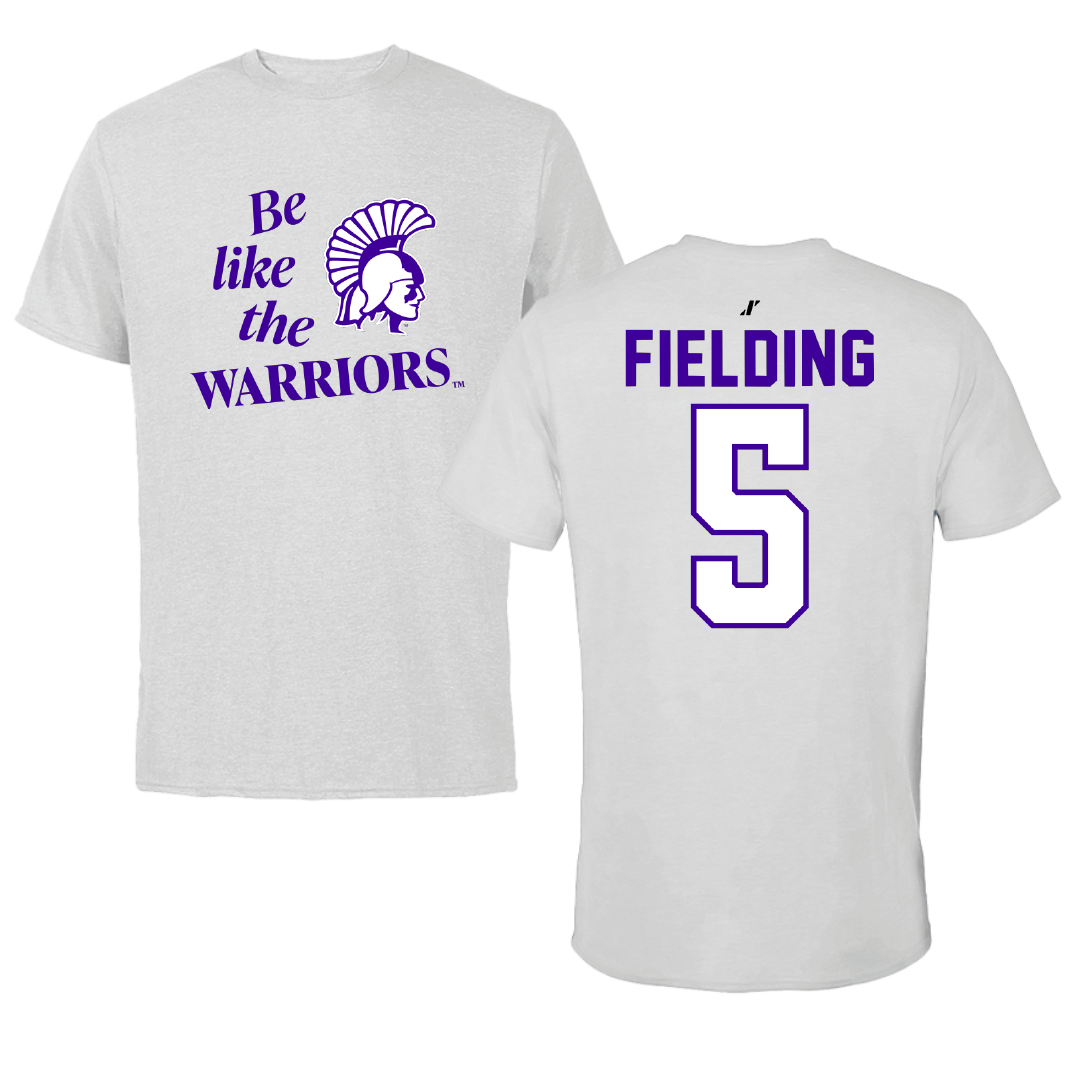 Winona State University Basketball Light Gray Be Like Us Tee - #5 Devon Fielding