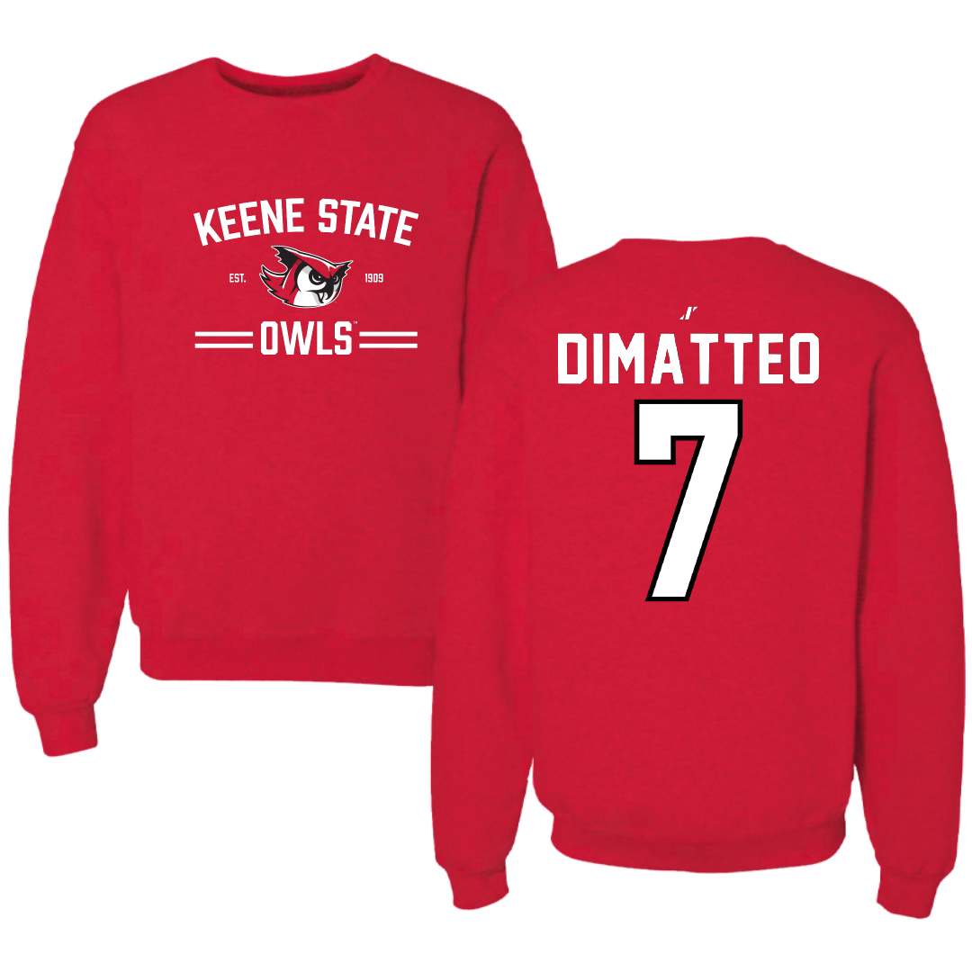 Keene State College Field Hockey Red General Crewneck - #7 Ella DiMatteo