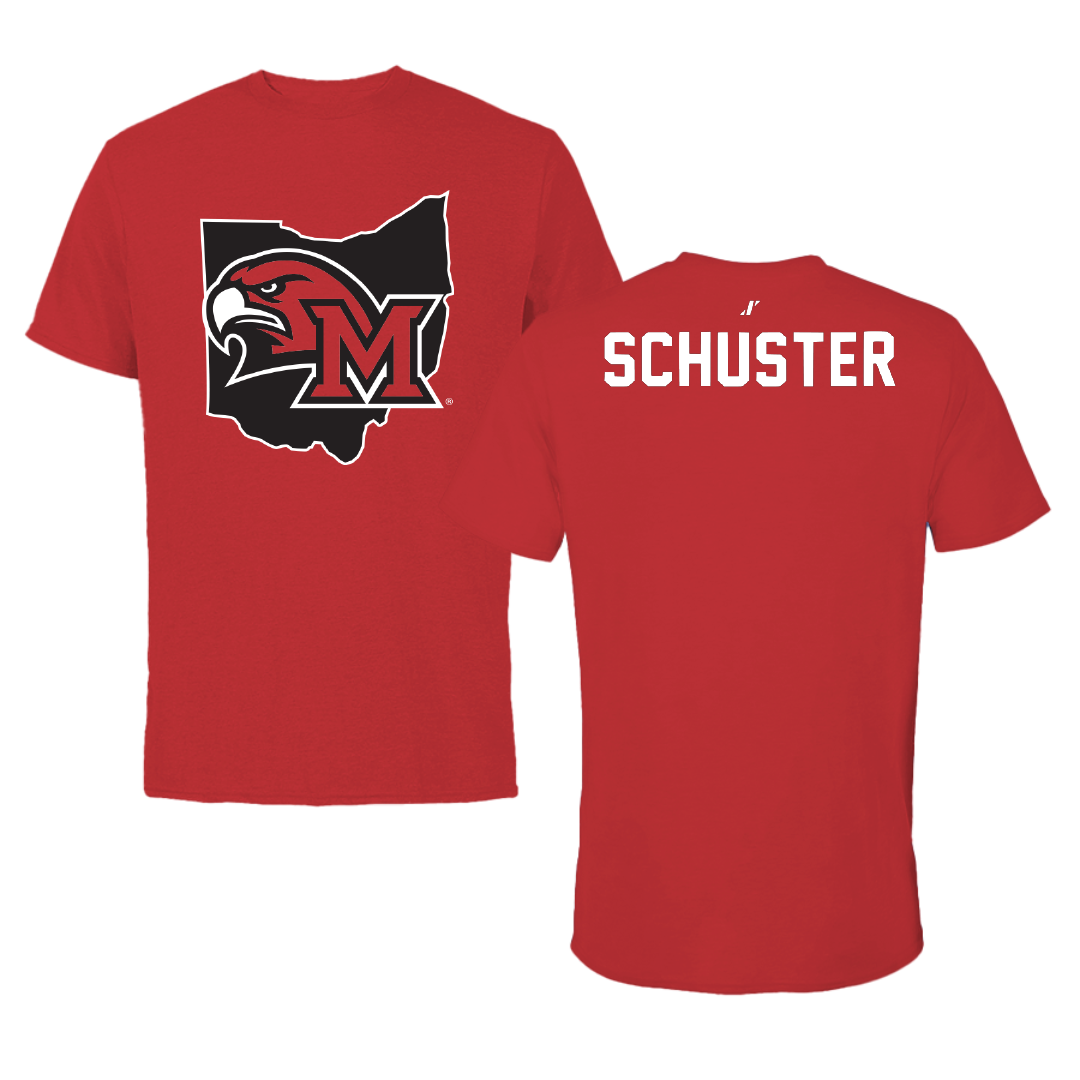 Miami University (Ohio) TF and XC Red State Performance Tee - Micah Schuster
