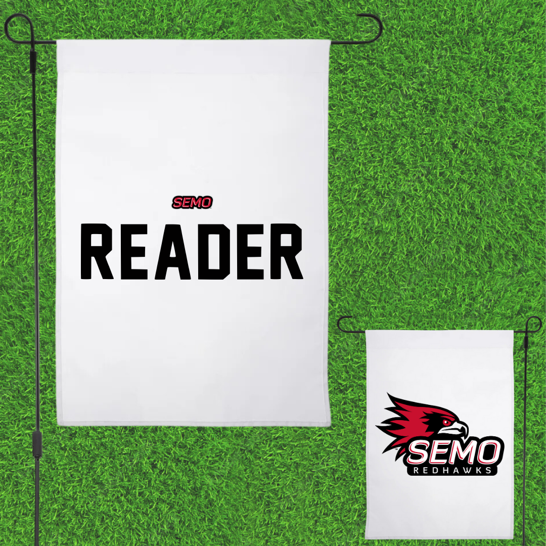 Southeast Missouri State University Gymnastics White Garden Flag - Nyah Reader