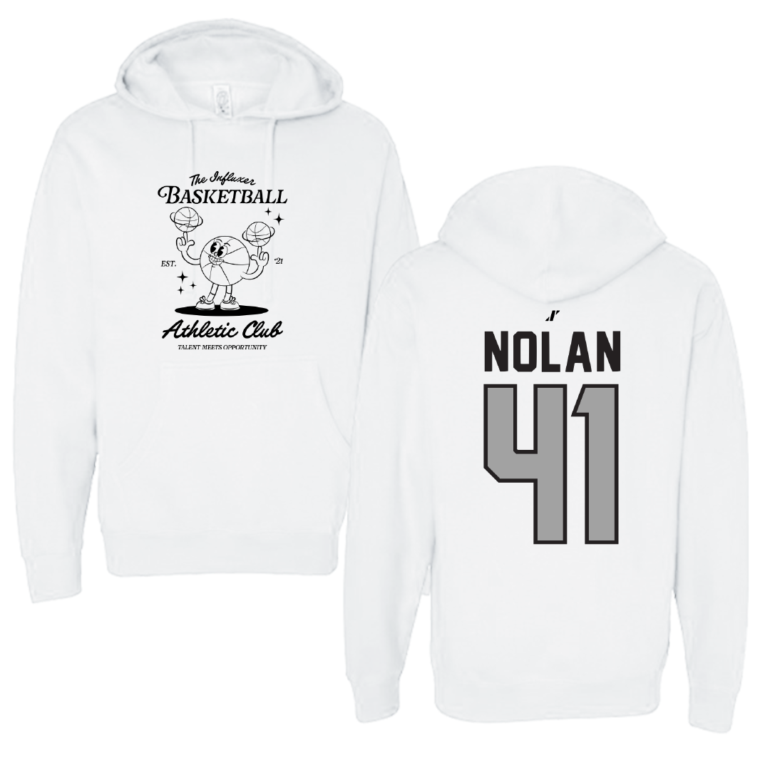 Basketball White Influxer Athletic Club Hoodie - #41 Emma Nolan