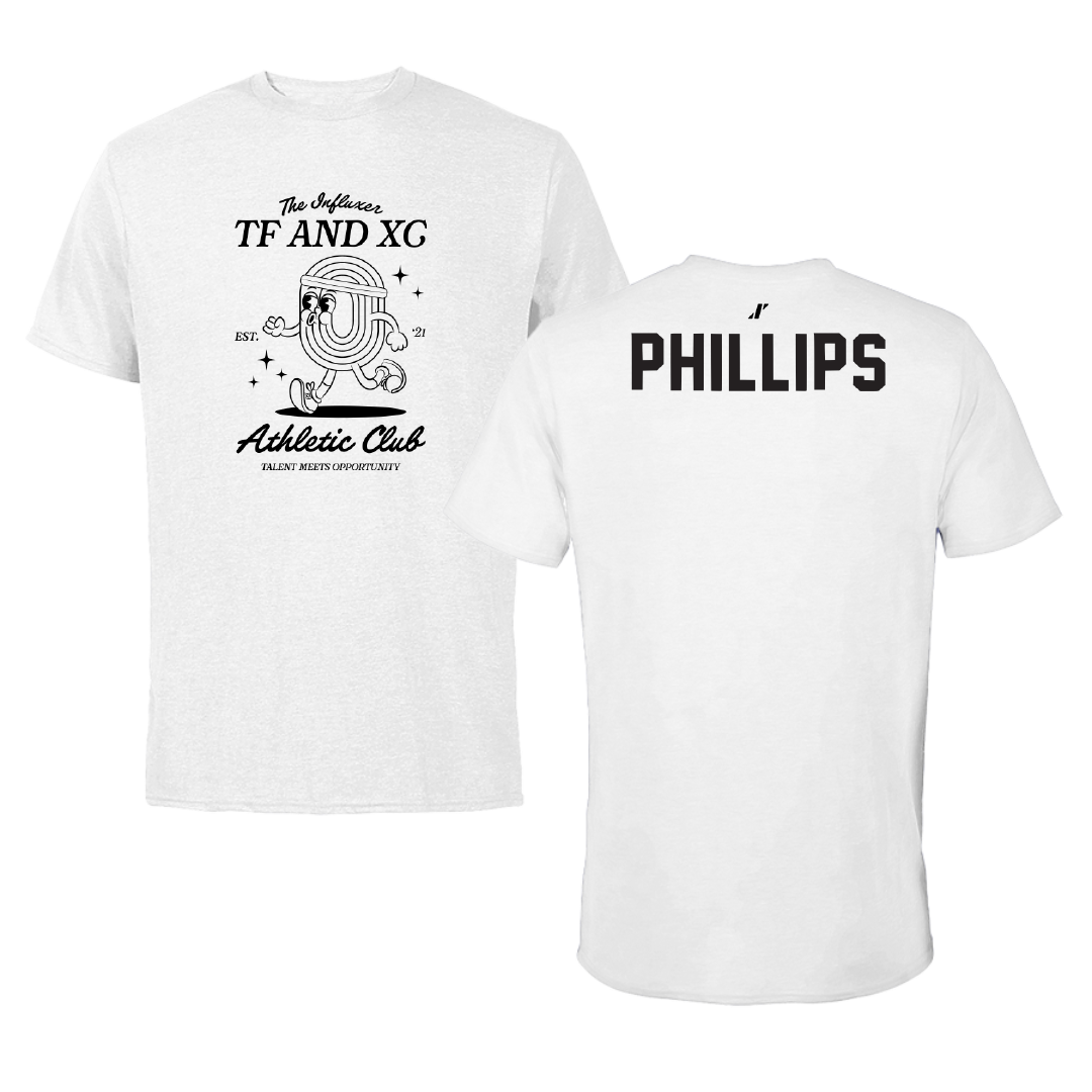 TF and XC White Influxer Athletic Club Tee - Savantez Phillips