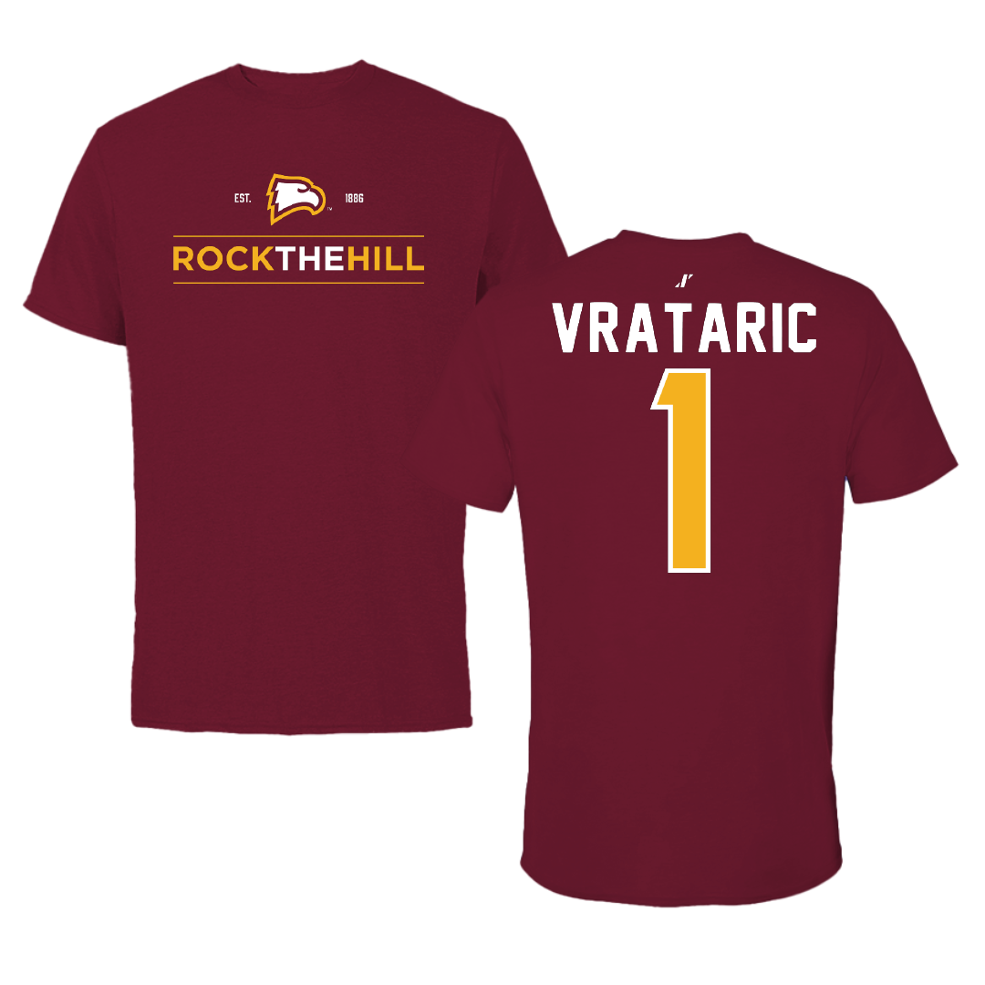 Winthrop University Soccer Garnet General Tee - #1 Mia Vrataric