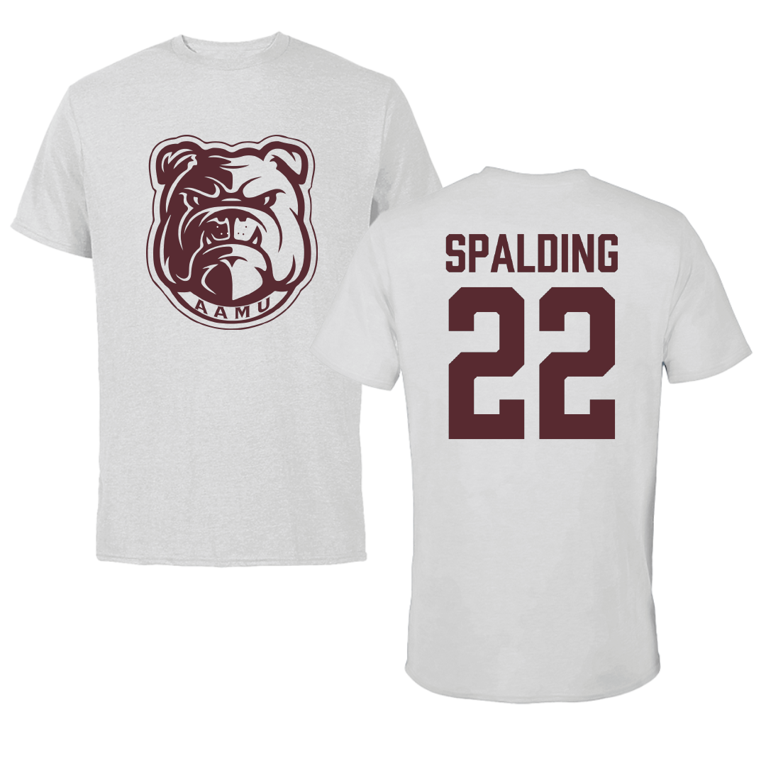 Alabama A&M University Volleyball Light Gray Tee - #22 Saniya Spalding