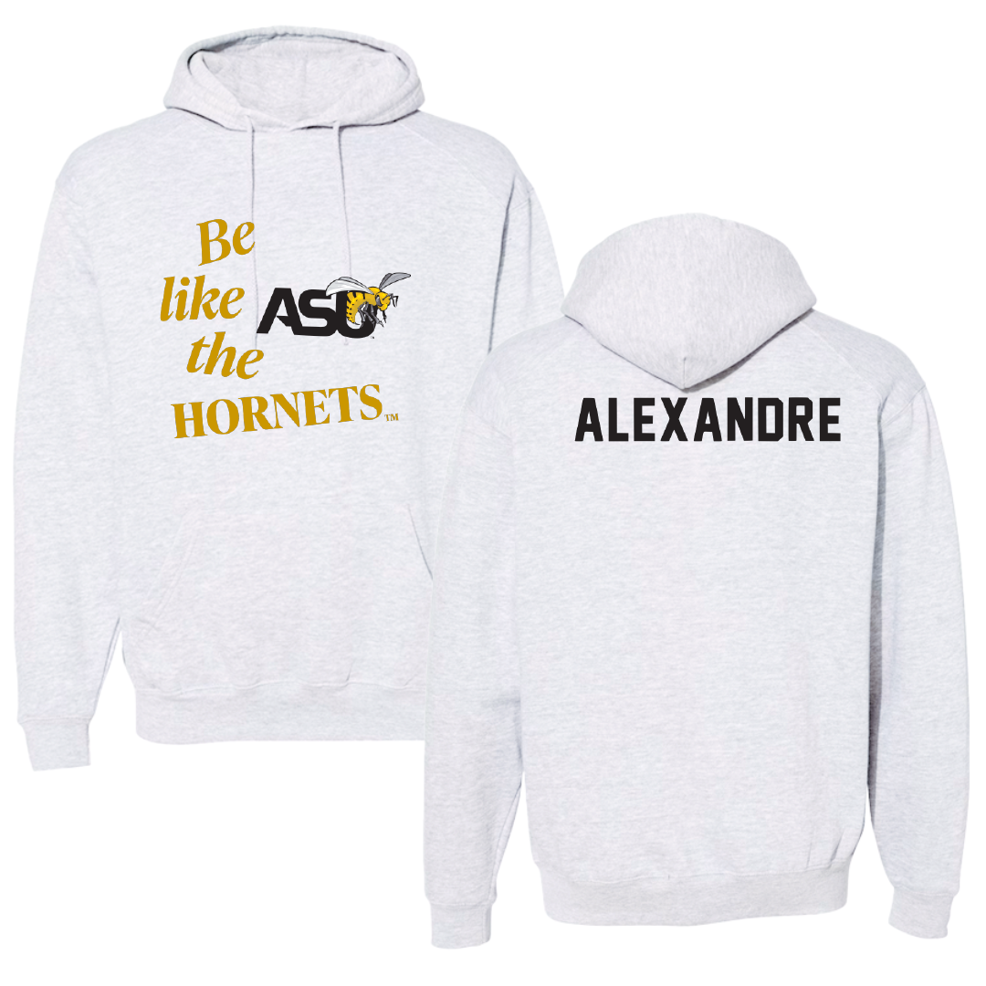 Alabama State University TF and XC Light Gray Be Like Us Hoodie - Natyia Alexandre
