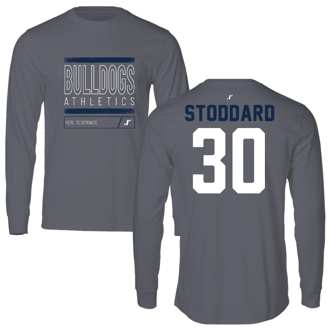 Butler University Basketball Dark Gray Dominate Performance Long Sleeve - #30 Abigail Stoddard