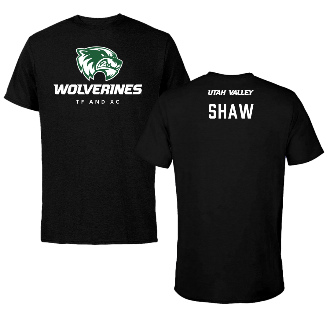 Utah Valley University TF and XC Black Mascot Performance Tee - Elyssa Shaw