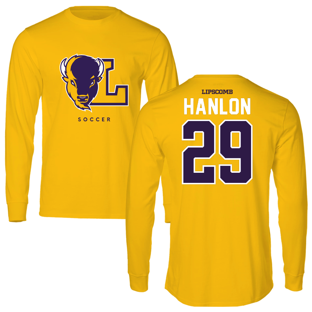 Lipscomb University Soccer Gold Performance Long Sleeve - #29 Luke Hanlon