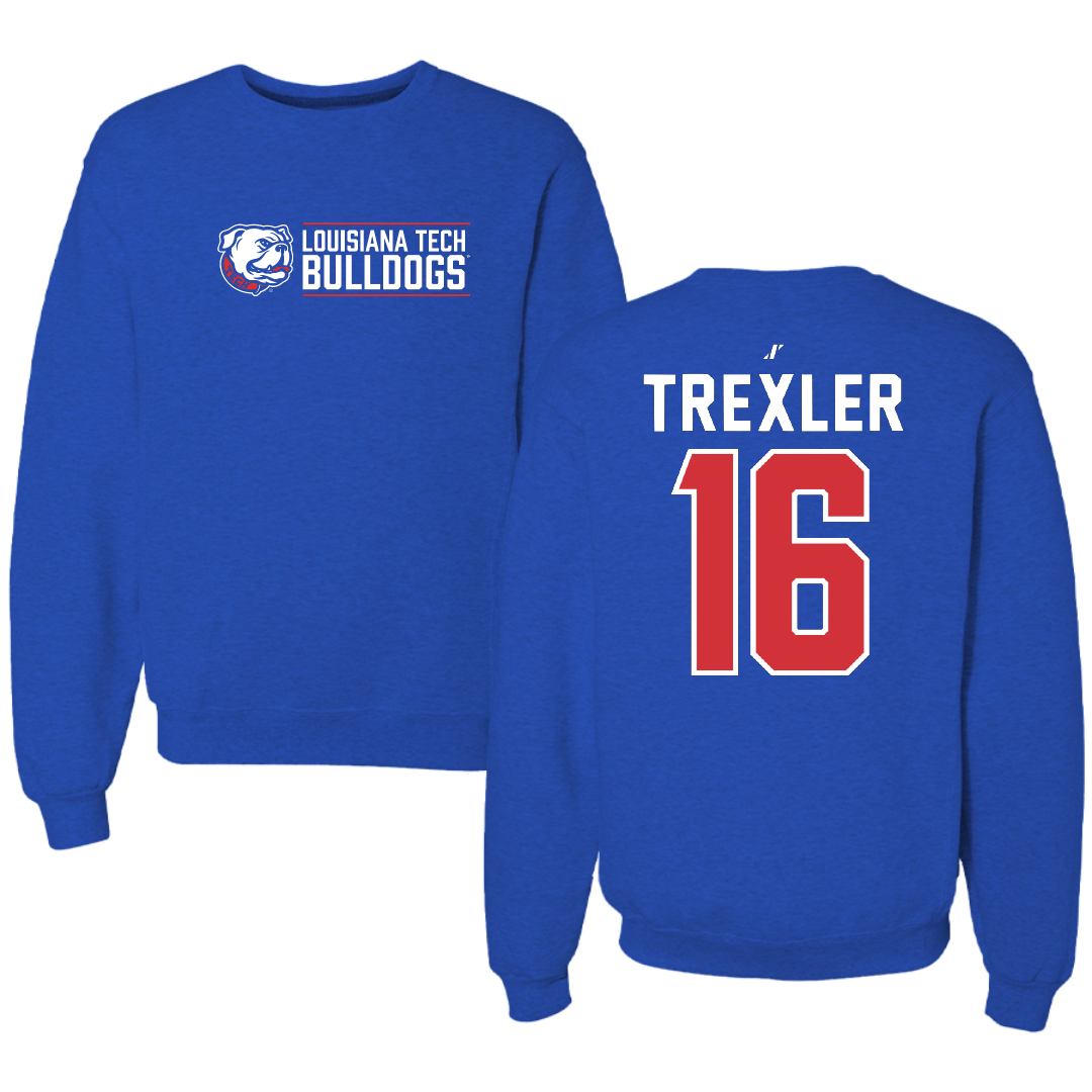 Louisiana Tech University Bowling Blue General Crewneck - #16 Kylee Trexler