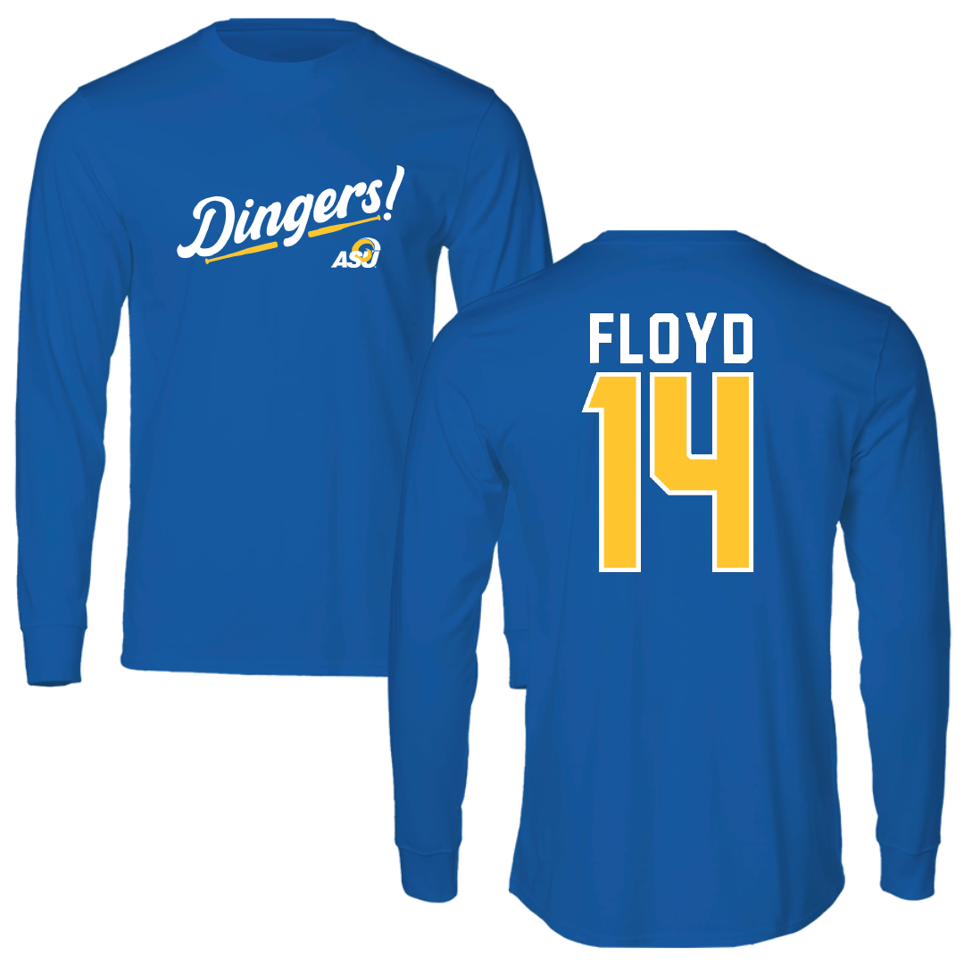 Angelo State University Softball Blue Dingers Long Sleeve - #14 Cheyenne Floyd