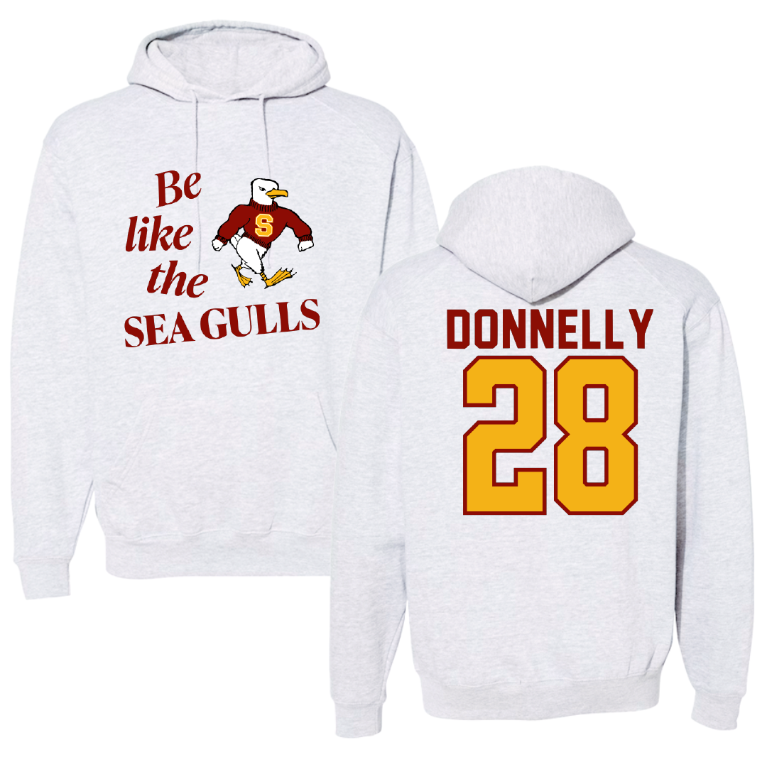 Salisbury University Lacrosse Light Gray Be Like Us Hoodie - #28 Rob Donnelly
