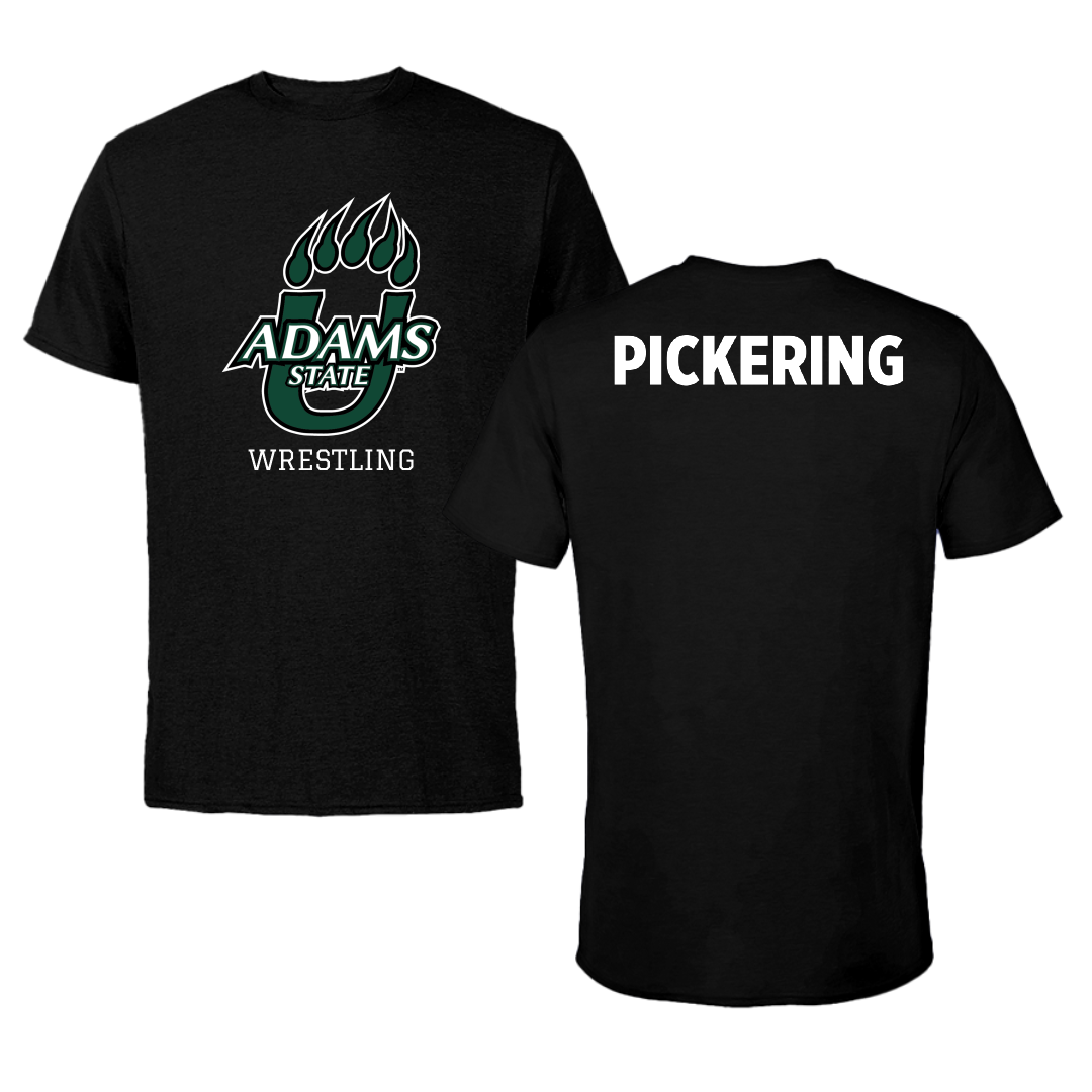 Adams State University Wrestling Black State Performance Tee - Keaton Pickering