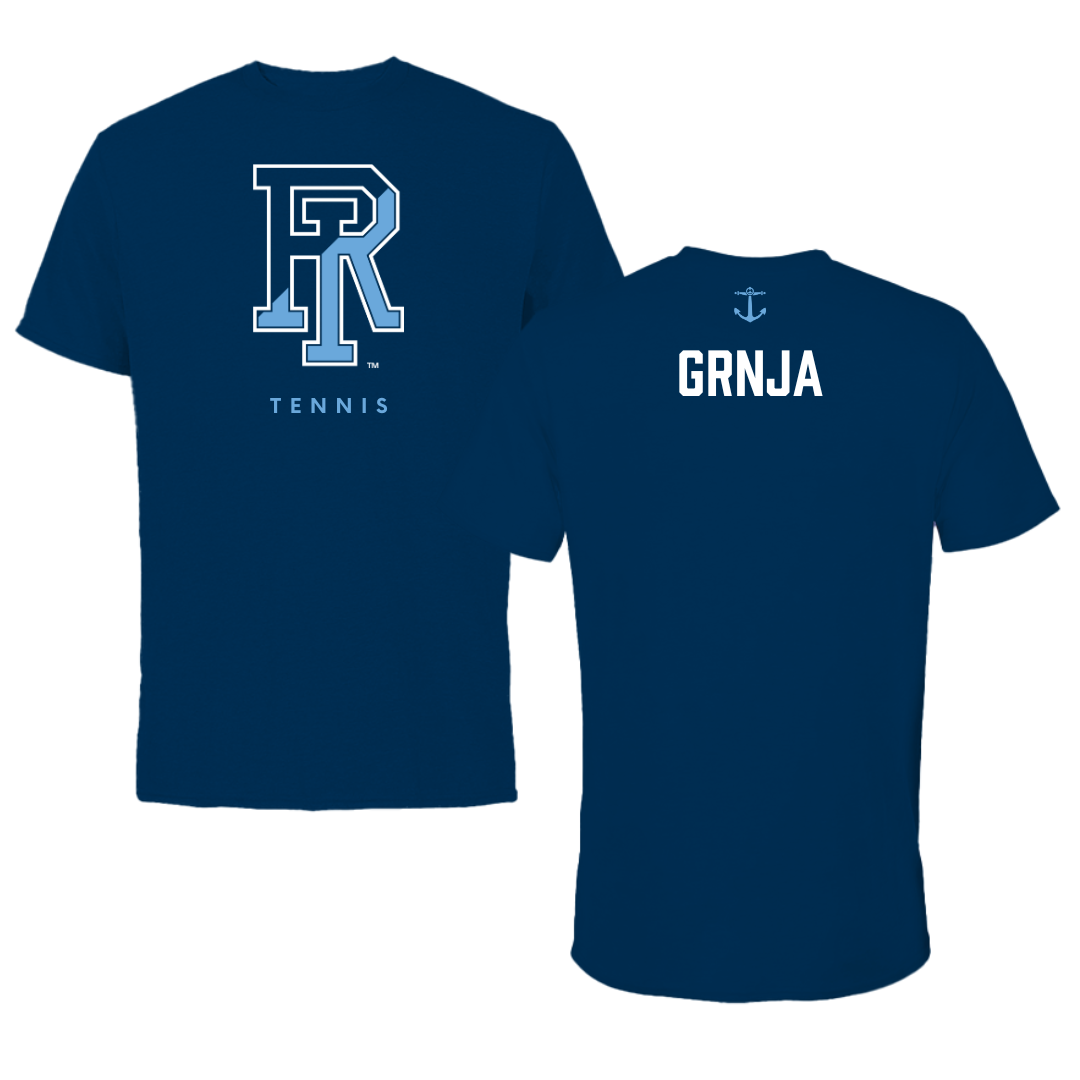 University of Rhode Island Tennis Navy Performance Tee - Ava Grnja