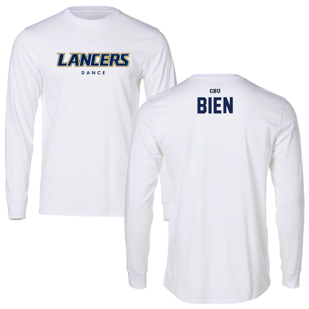 California Baptist University Dance White Performance Long Sleeve - Maggie Bien