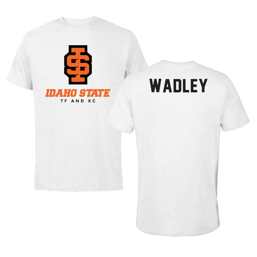 Idaho State University TF and XC White Performance Tee - Jay Wadley