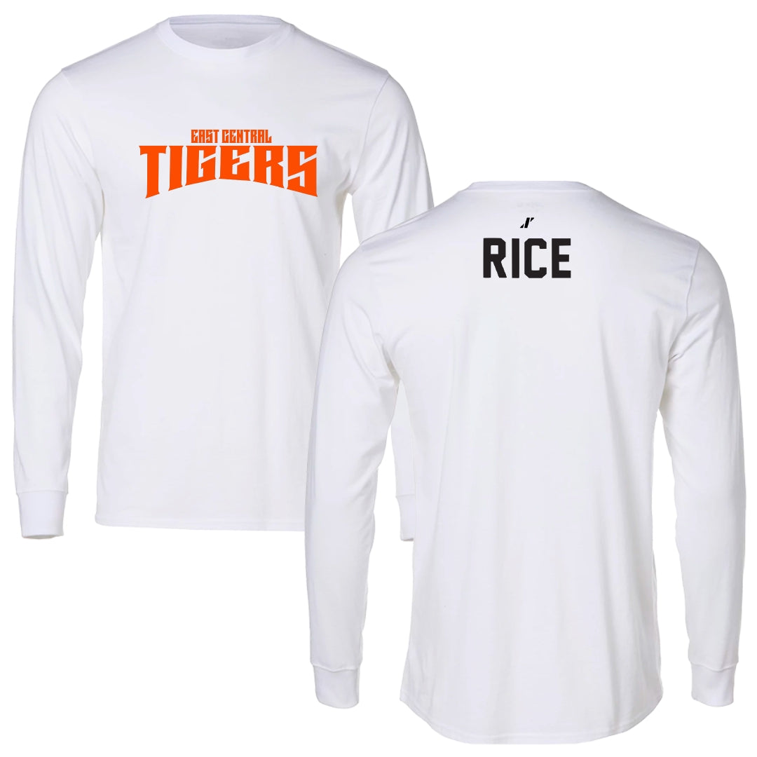 East Central University TF and XC White Classic Long Sleeve - Jeremiah Rice