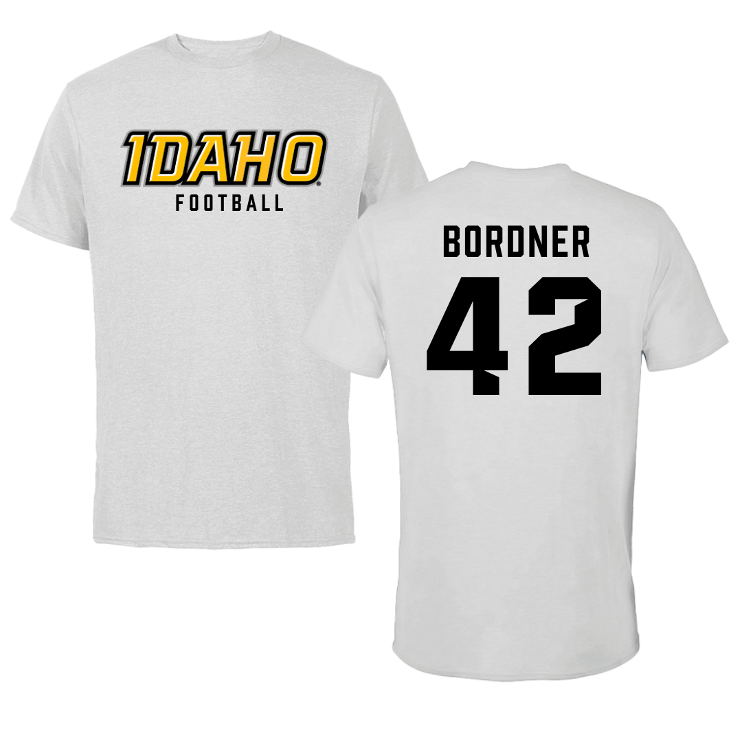 University of Idaho Football Gray Performance Tee - #42 Ryder Bordner