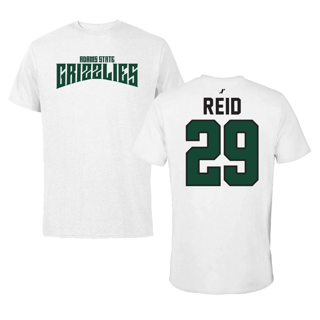 Adams State University Football White Classic Tee - #29 Alex Reid