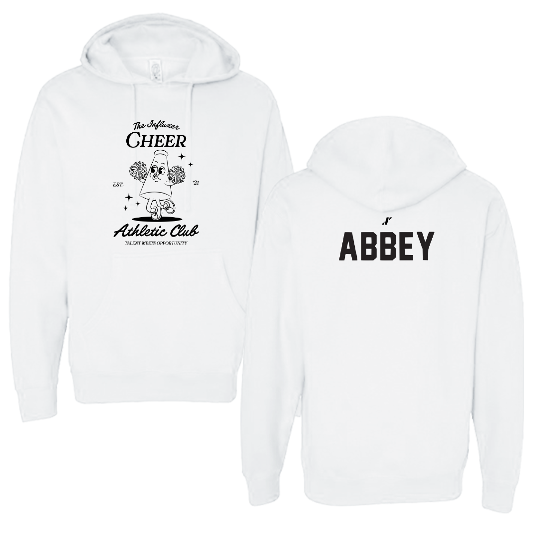 Cheer White Influxer Athletic Club Hoodie - Lauren Abbey