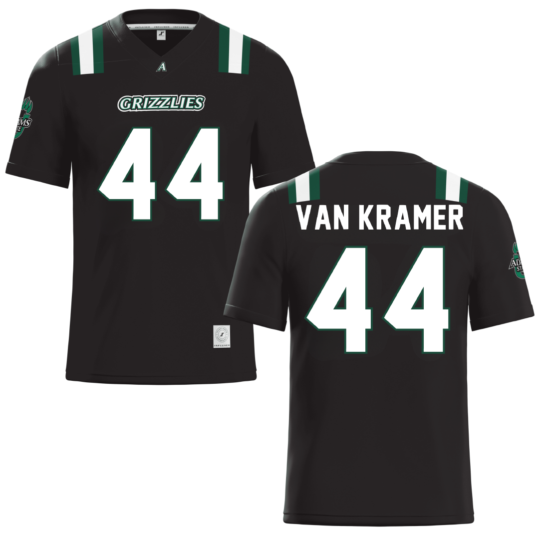 Adams State University Black Football Jersey - #44 Hayden Van Kramer