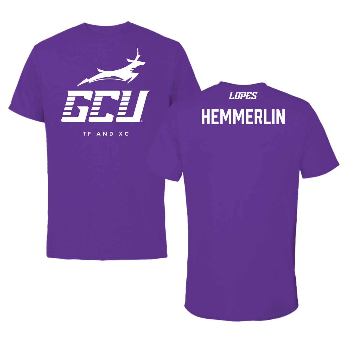 Grand Canyon University TF and XC Team Purple Performance Tee - Niki Hemmerlin