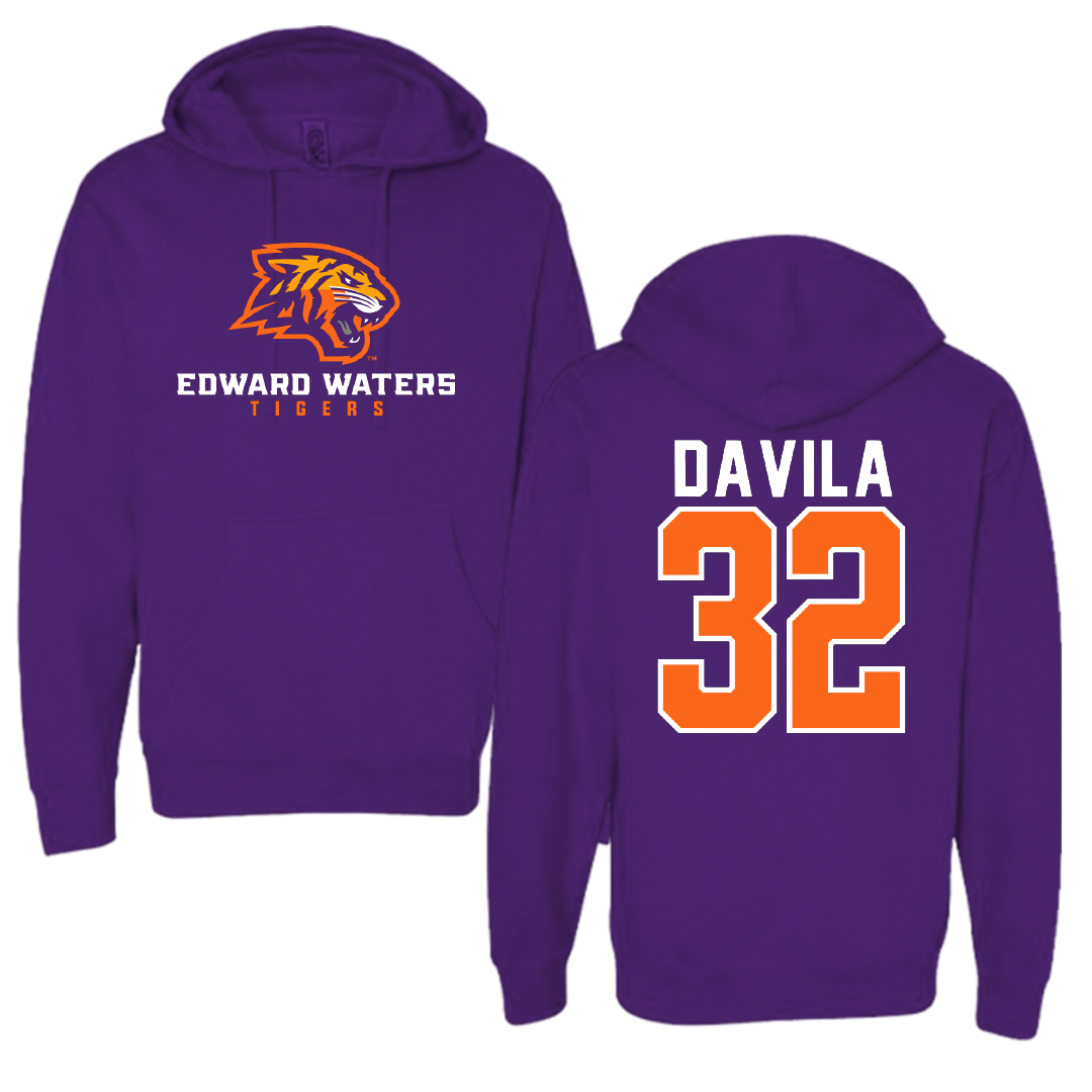Edward Waters University Baseball Purple Hoodie - #32 Alexander Davila
