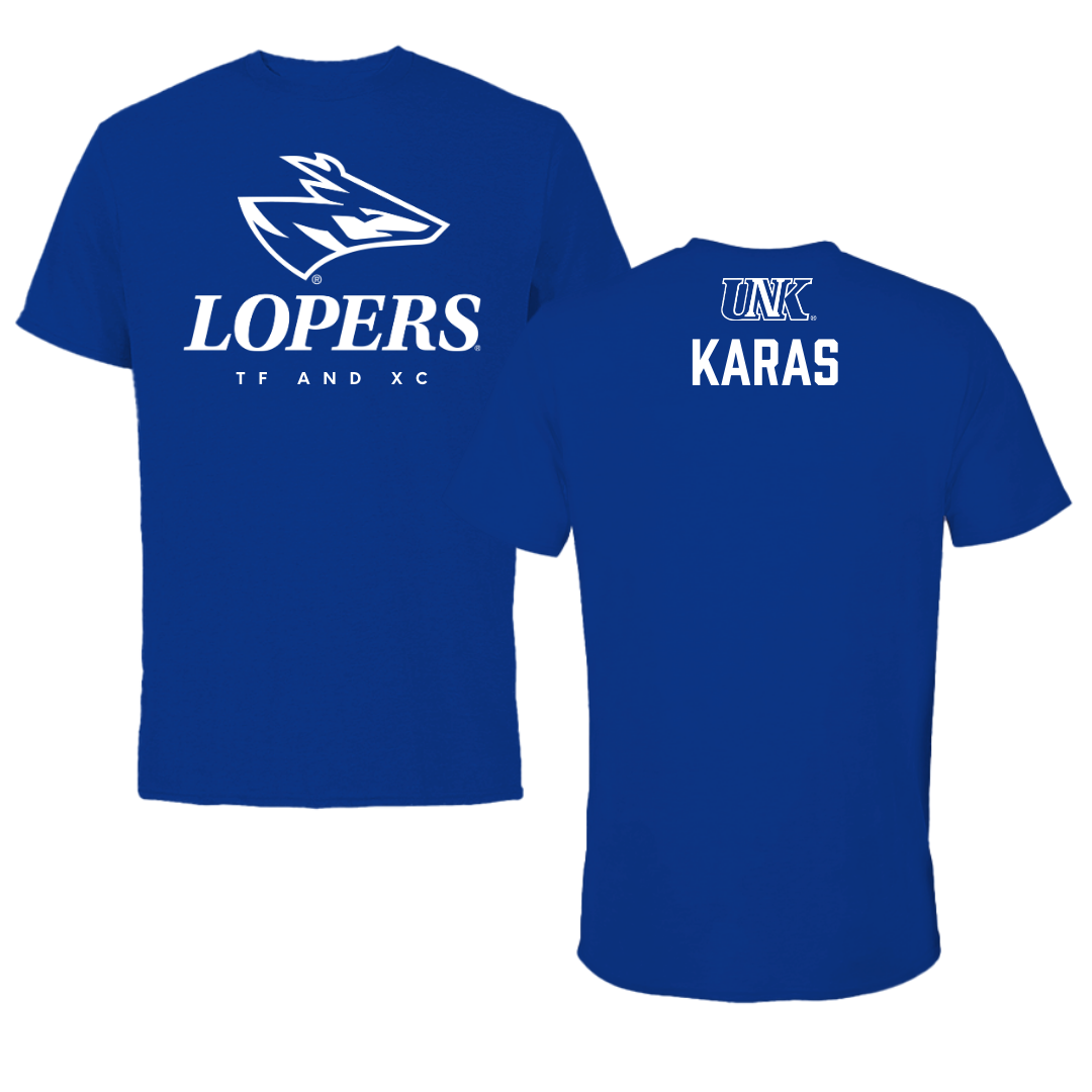 University of Nebraska at Kearney TF and XC True Royal Blue Performance Tee - Quin Karas