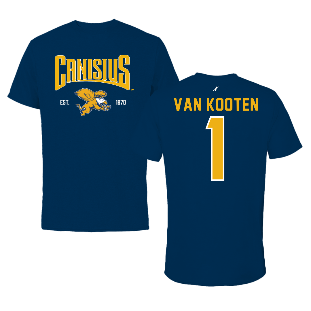 Canisius College Volleyball Navy General Performance Tee - #1 Olivia Van Kooten