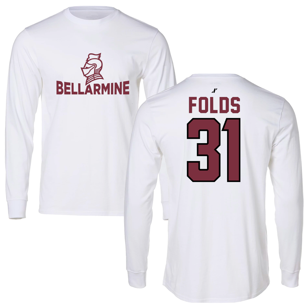 Bellarmine University Soccer White Long Sleeve - #31 Collin Folds
