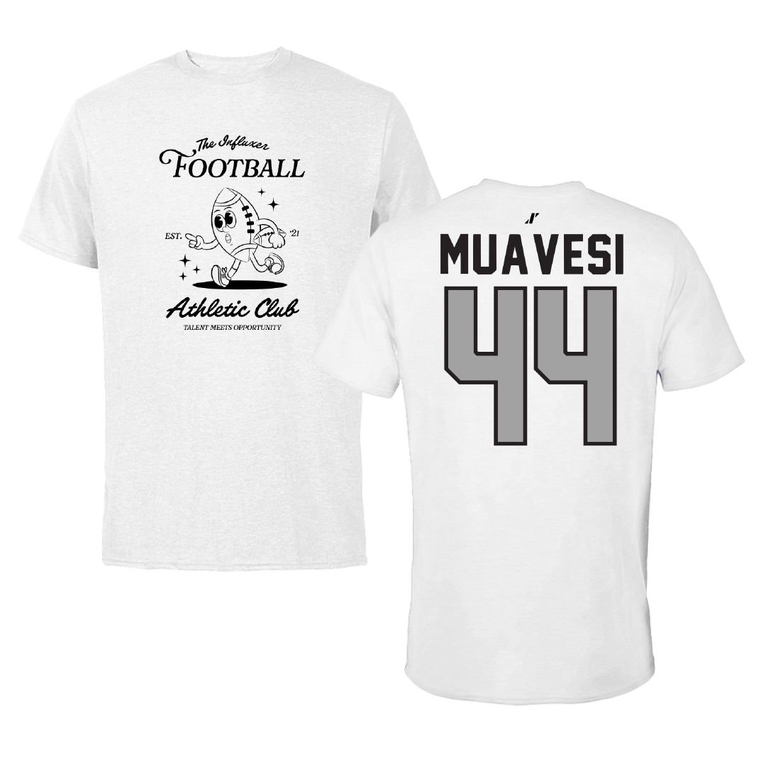 Football White Influxer Athletic Club Tee - #44 Waisale Muavesi