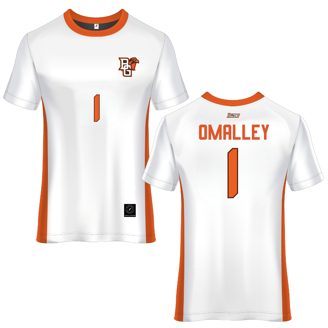 Bowling Green State University White Soccer Jersey - #1 Payton OMalley