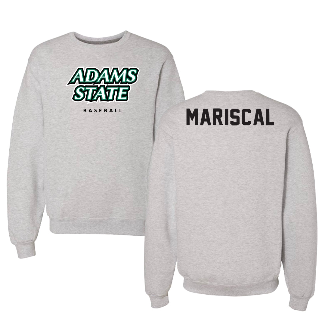 Adams State University Baseball Gray Crewneck - Luke Mariscal