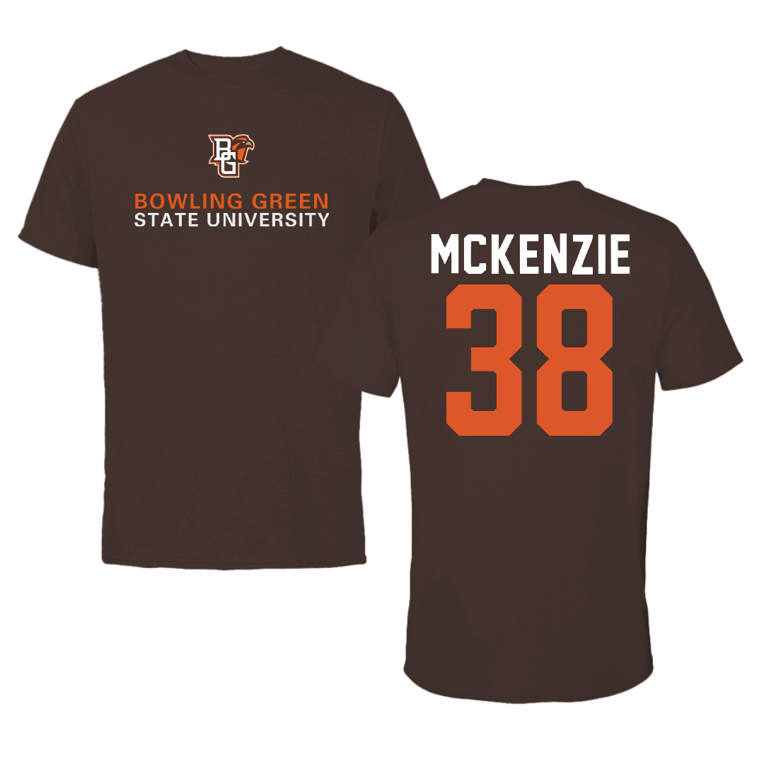 Bowling Green State University Baseball Brown Tee - #38 Cooper McKenzie