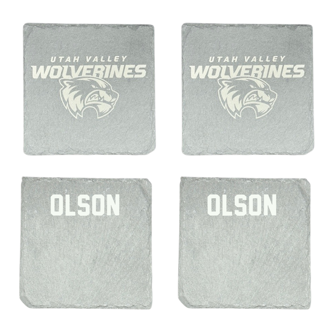Utah Valley University TF and XC Stone Coaster (4 Pack)  - Oakley Olson