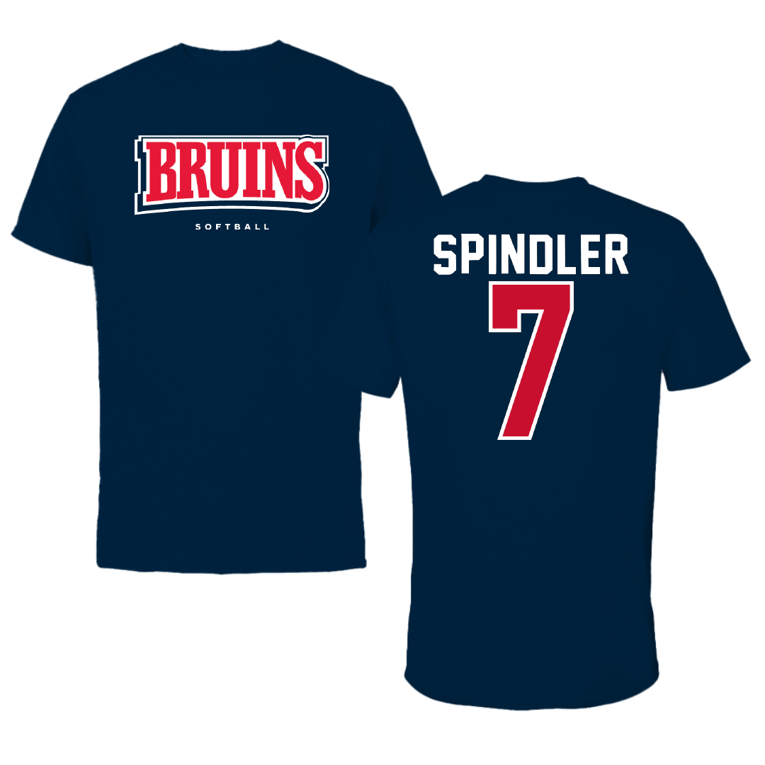 Belmont University Softball Navy Performance Tee - #7 Rylee Spindler