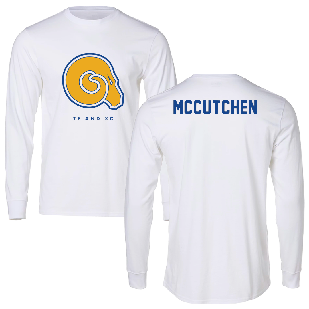 Albany State University TF and XC White Performance Long Sleeve - Jasiyah McCutchen