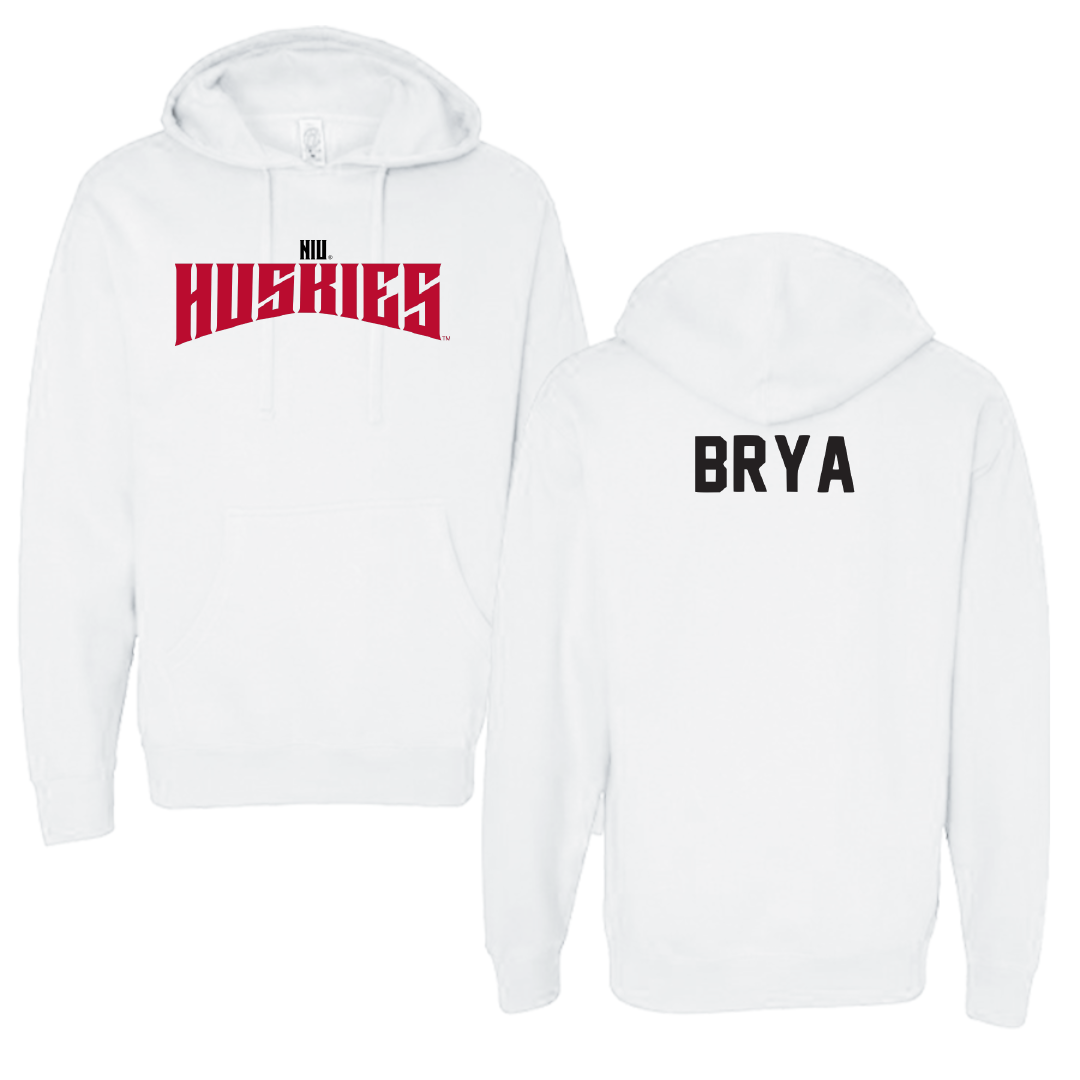 Northern Illinois University Wrestling White Classic Hoodie - Jacob Brya