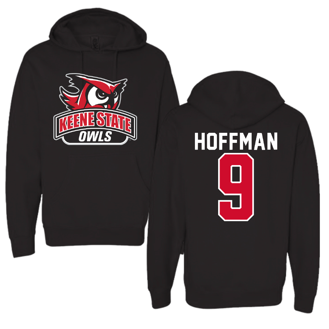 Keene State College Ice Hockey Black Hoodie - #9 Sean Hoffman