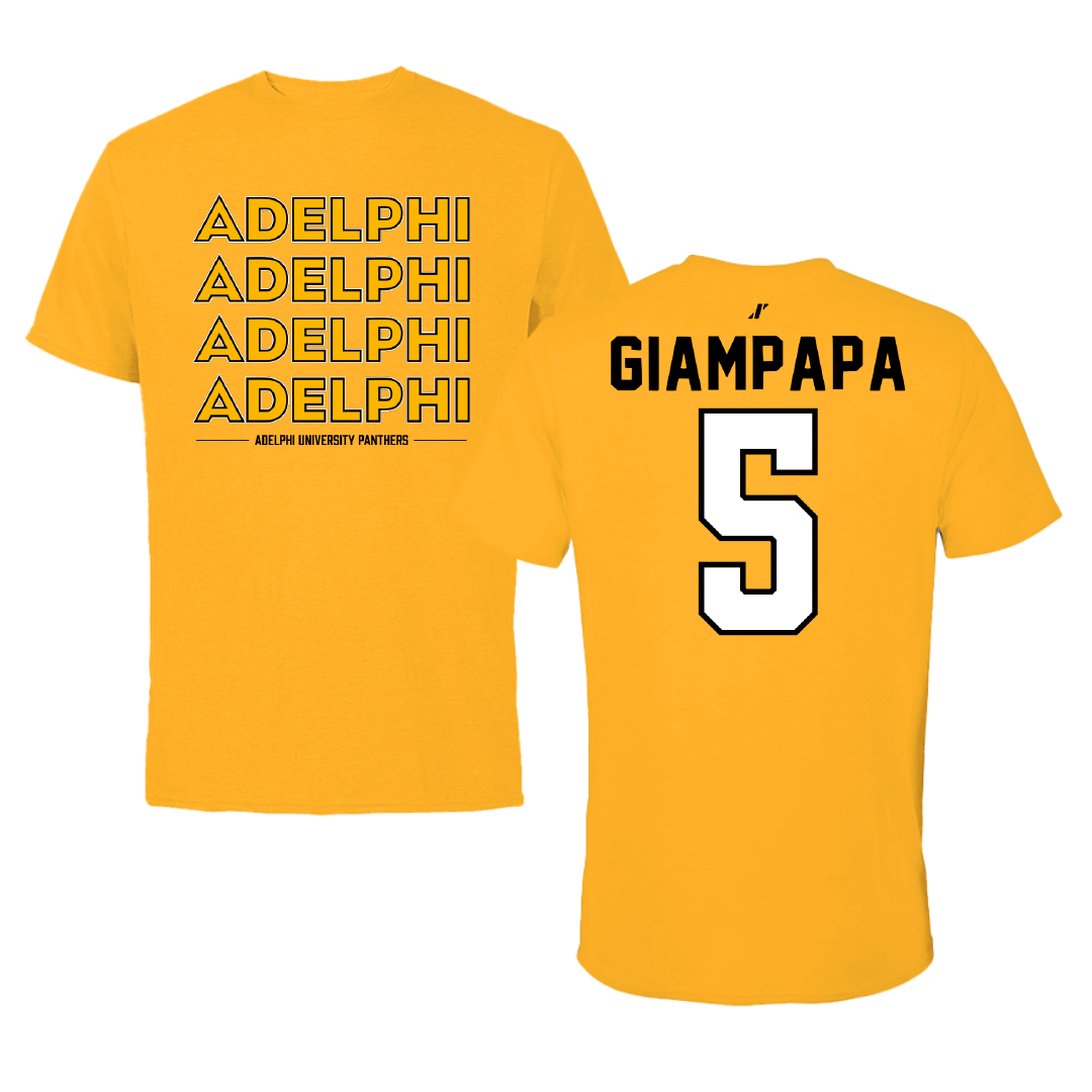 Adelphi University Bowling Gold General Tee - #5 Giana Giampapa