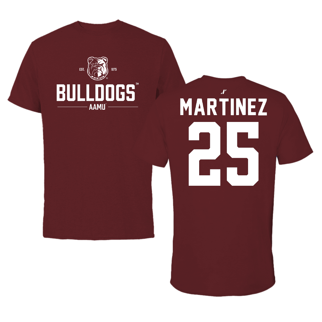 Alabama A&M University Volleyball Maroon General Performance Tee - #25 Wendy Martinez