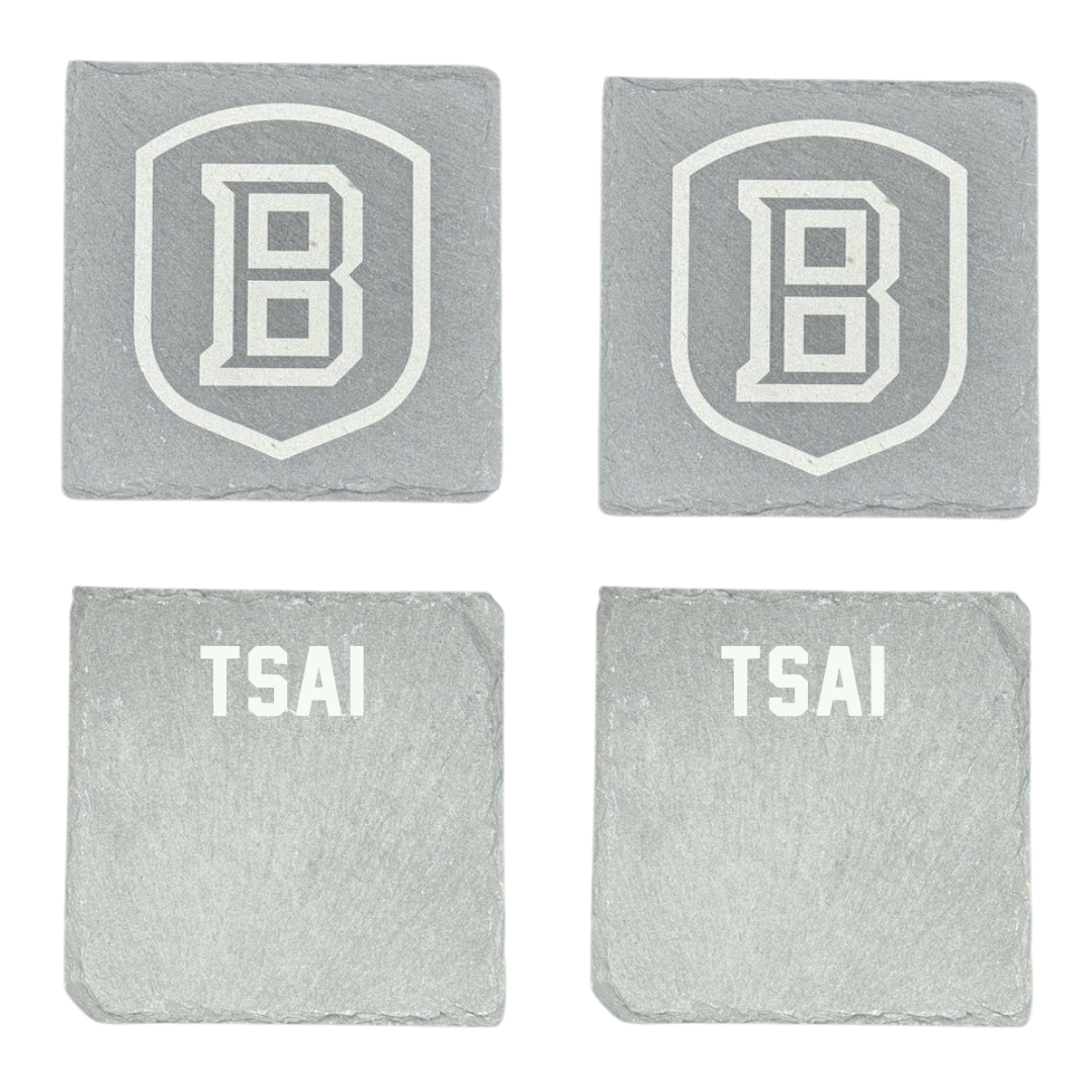 Bradley University Tennis Stone Coaster (4 Pack)  - Compassion Tsai
